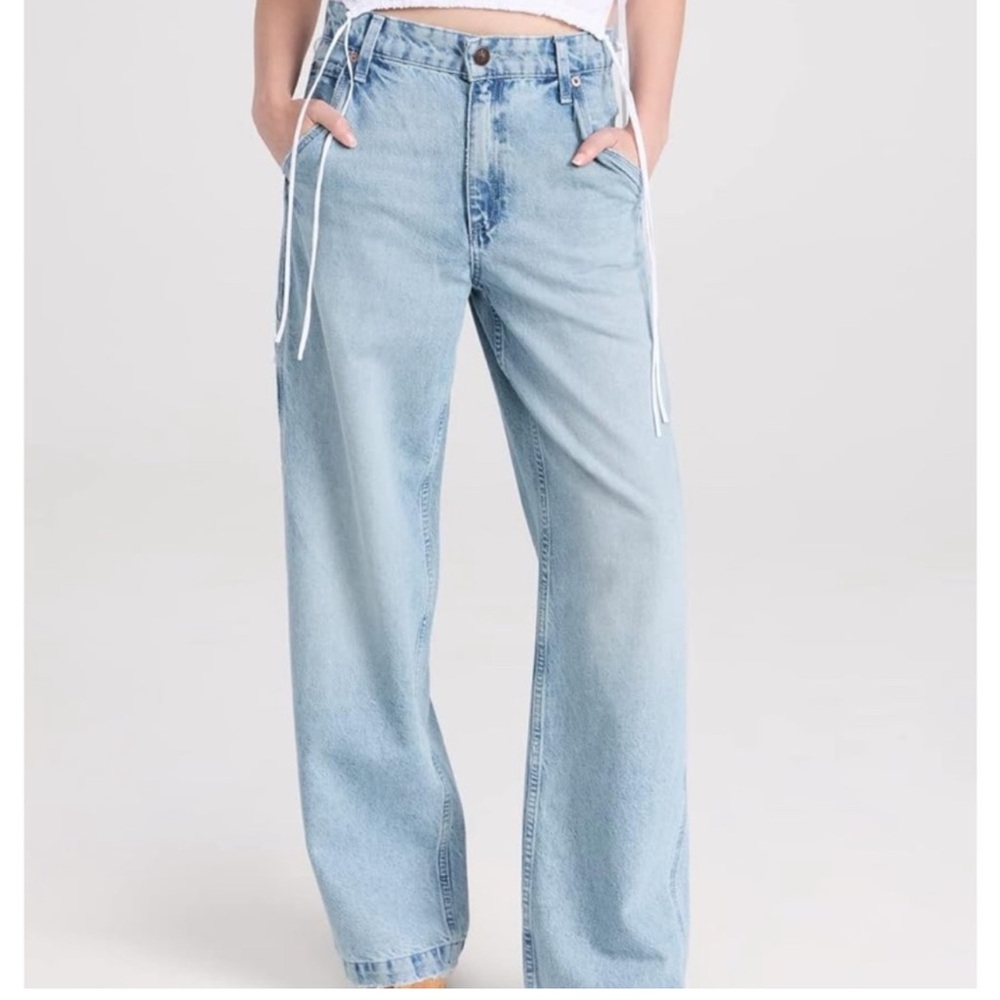Rag & Bone Women's Carpenter Wide Leg Jeans Sz 25 Baggy 90s